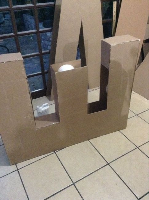 Letras gigantes avances - 1