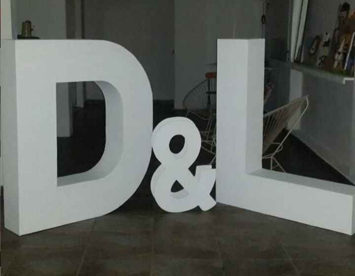Ideas: decoracion de letras gigantes - 1