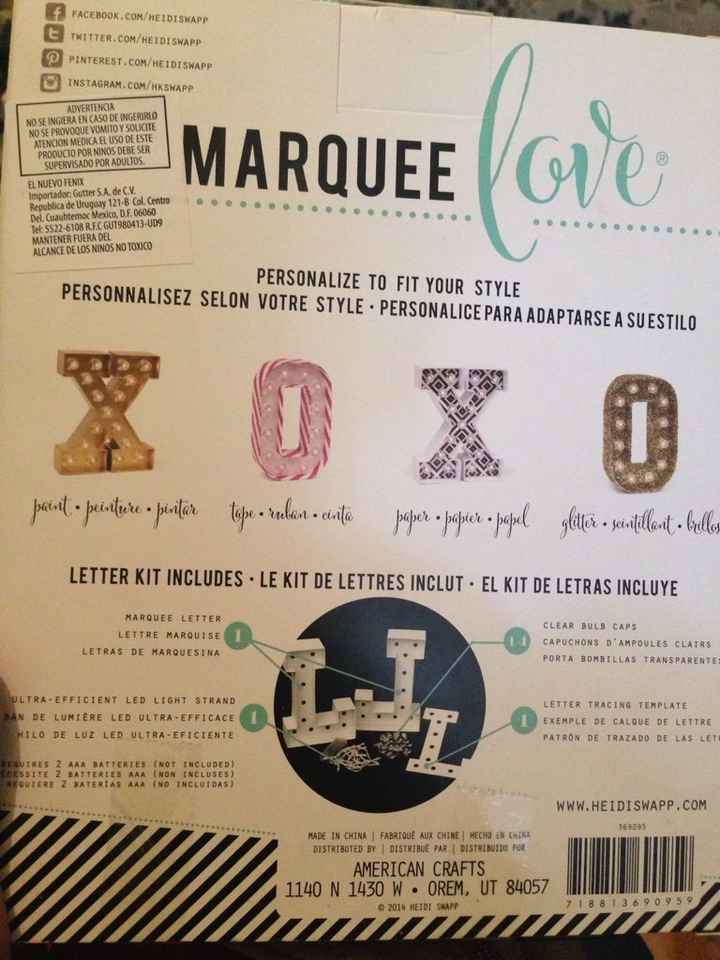 Encontré letras pequeñas con luz!! - 2