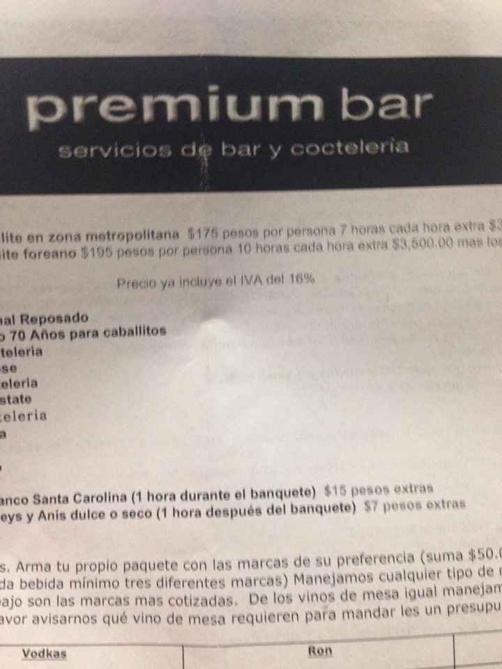 Referencias de premium bar , barra libre!! - 1