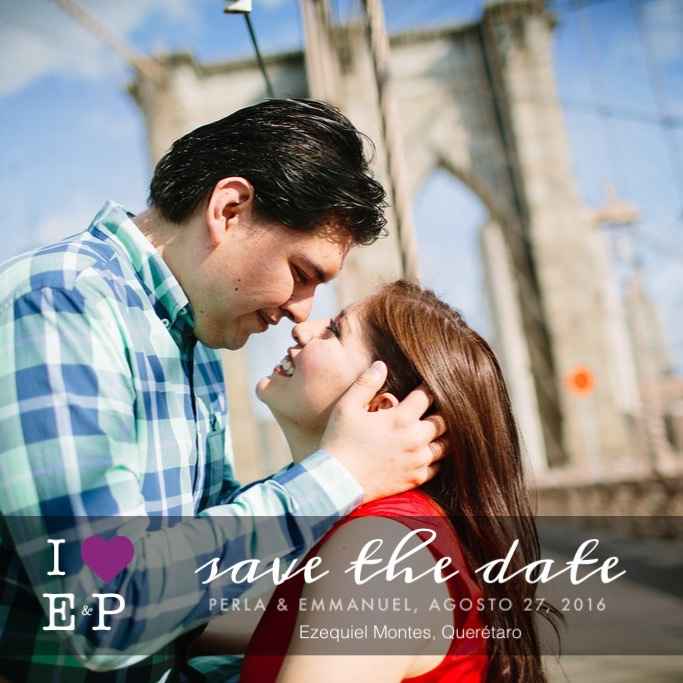 Todos nos gustan!! save the date - 1