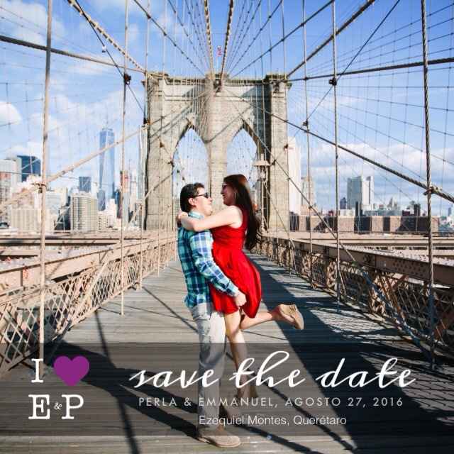 Todos nos gustan!! save the date - 2