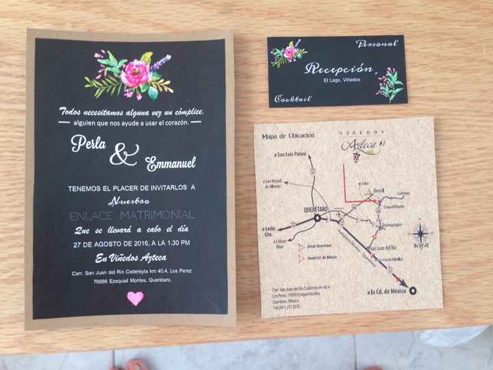 Asi quedaron mis invitaciones diy - 3