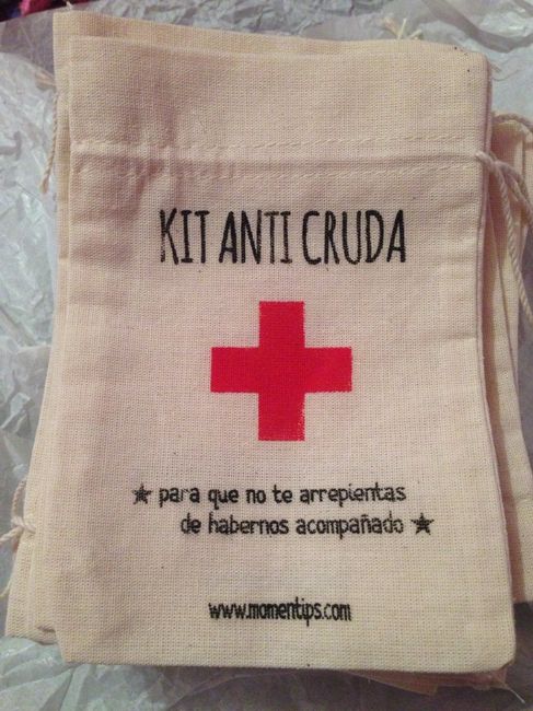 Mis costalitos para kits anticruda - 2