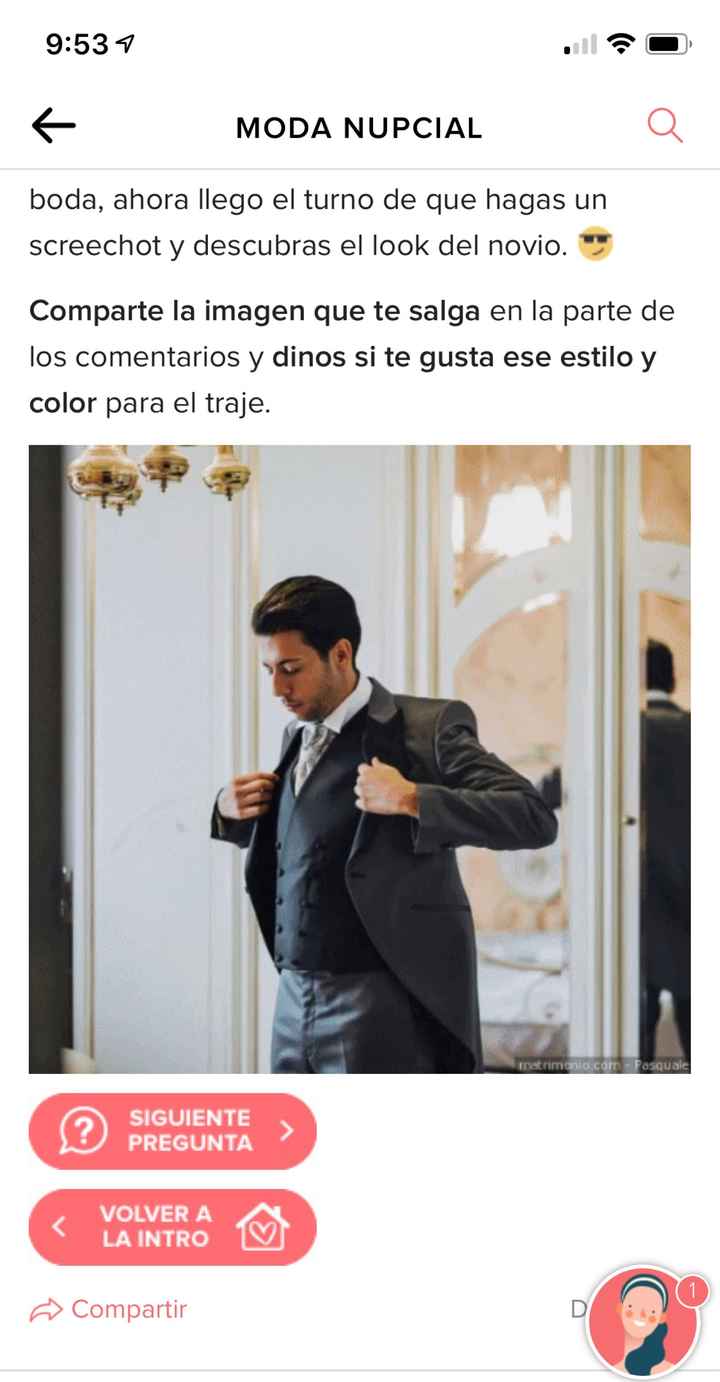 Haz screenshot y descubre el look de novio - 1