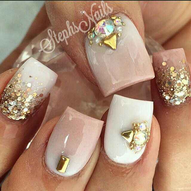 Uñas de novia: cortas - 1