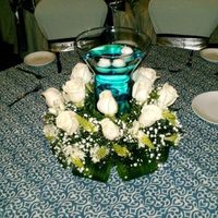 centro de mesa con peces