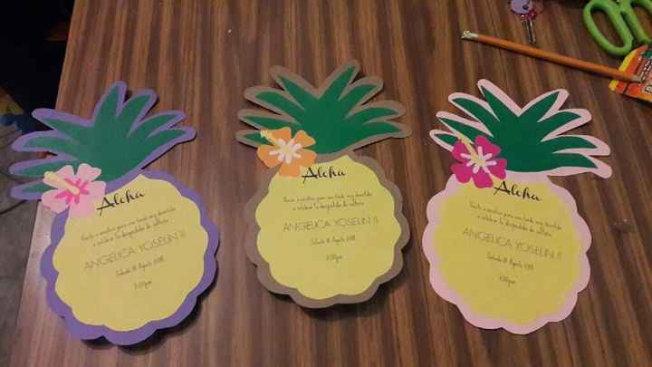 Invitación bridal shower tropical ¡¡¡ 🍍 - 2