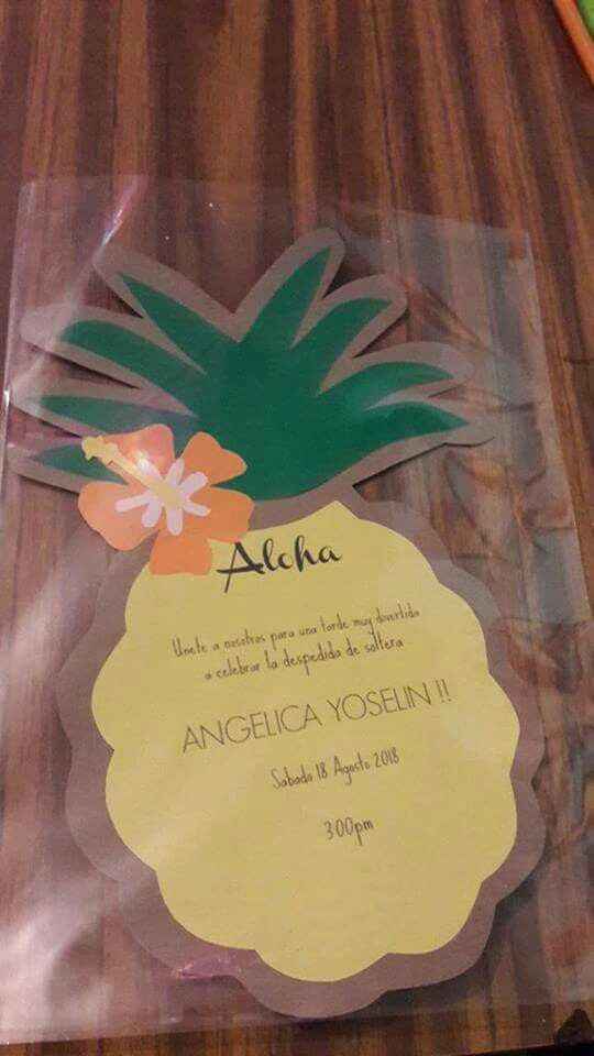 Invitación bridal shower tropical ¡¡¡ 🍍 - 3