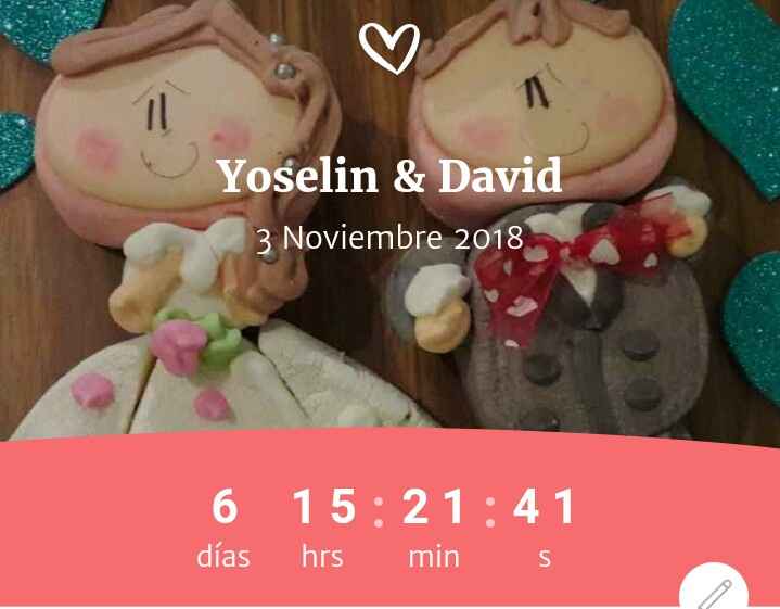 Contador a 6 días 👰 Que Felicidad¡¡¡ - 1