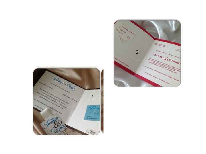 Invitación 1 o 2?