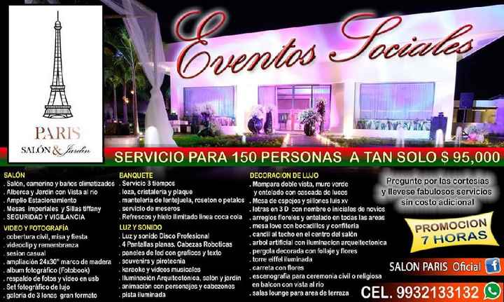 Recomiendenme salones o quintas - 2