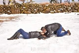 Beso en la nieve 
