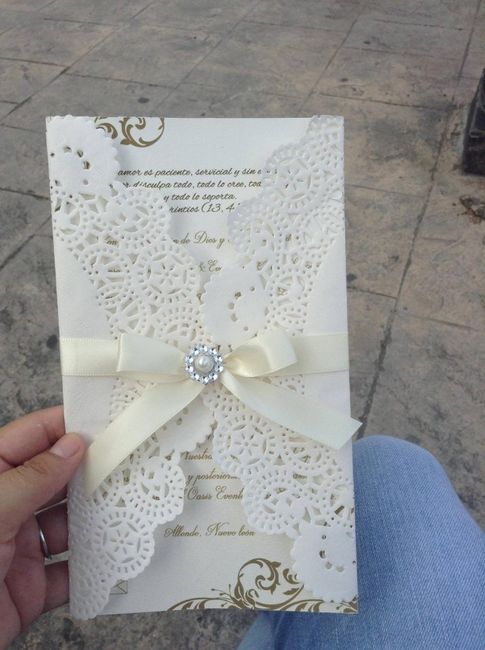 Foto real de mi invitacion