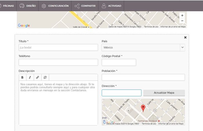 aqui agregas tus datos