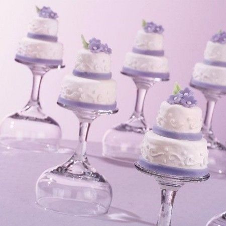 Pasteles en miniatura en color morado 6