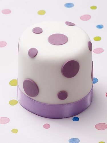 Pasteles en miniatura en color morado 7