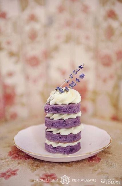 Pasteles en miniatura en color morado 12