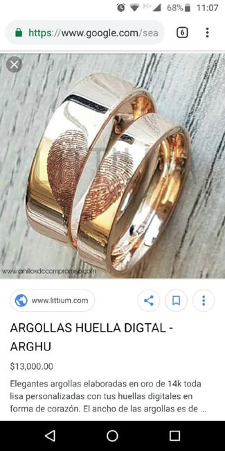 Ya tengo mis anillos!!! 💍👰🤵❤️ 1