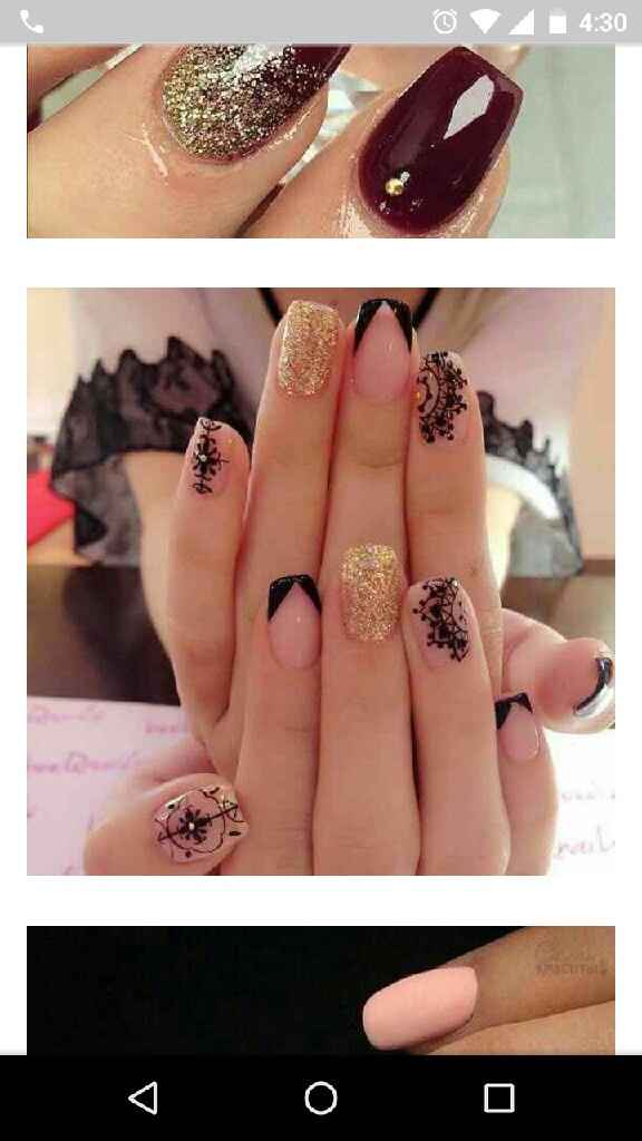 Uñas de novia: cortas - 1