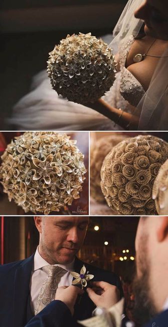 Los bouquets y detalles hechos con las hojas de los libros de HP