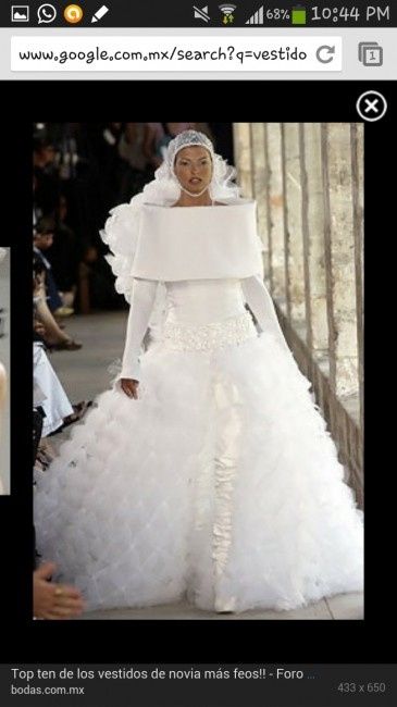 Top ten de los vestidos de novia más feos!! - 2