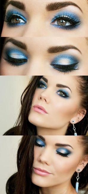 Maquillaje con toque azules 💙 6