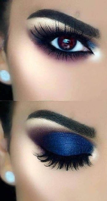 Maquillaje con toque azules 💙 9
