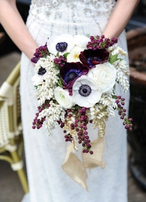 Ramos de novia con anemonas 3