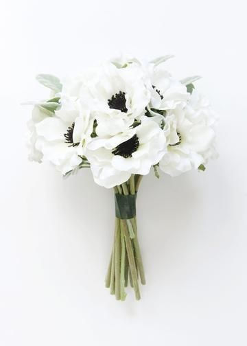 Ramos de novia con anemonas 17