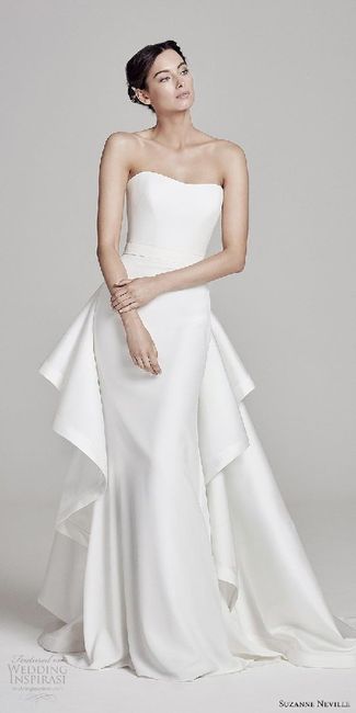 Inspiración: vestidos de novia, evasé, recto y trompeta 8