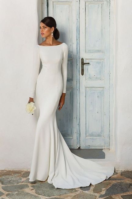 Inspiración: vestidos de novia, evasé, recto y trompeta 16