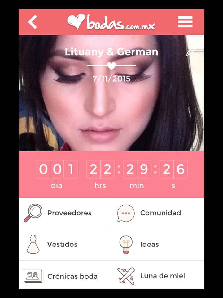 Mi contador a un día - 1