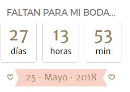 mi contador dice que faltan 27 días!