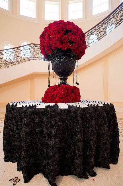 decoración en rojo