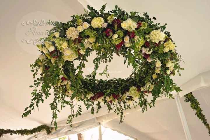 Candelabro de Flores para Nuestra Boda