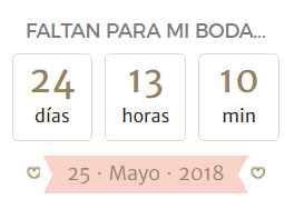 mi contador dice que faltan 24 días 
