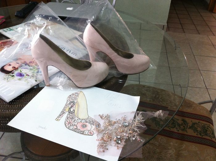 Mis zapatos en proceso