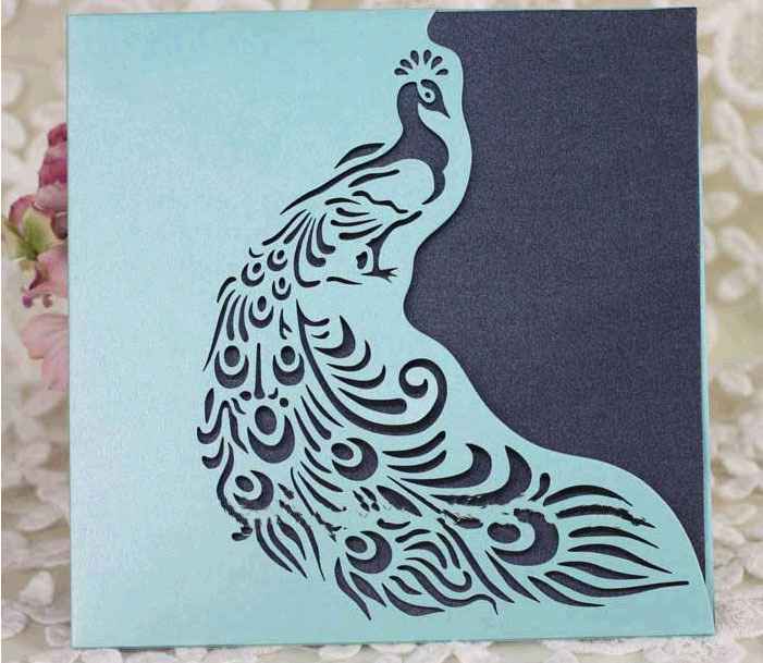 Invitación pavo real