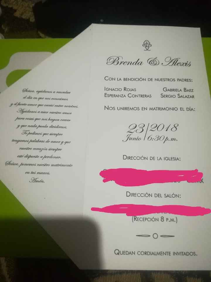 Mis invitaciones :) 💕 - 1
