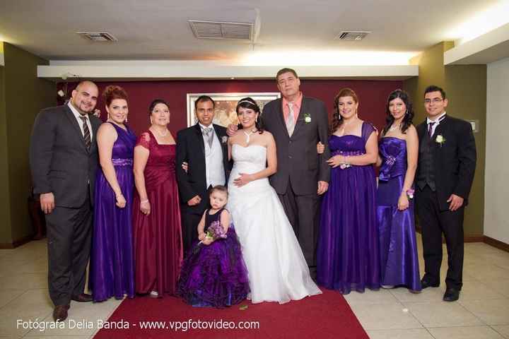 la familia de la novia