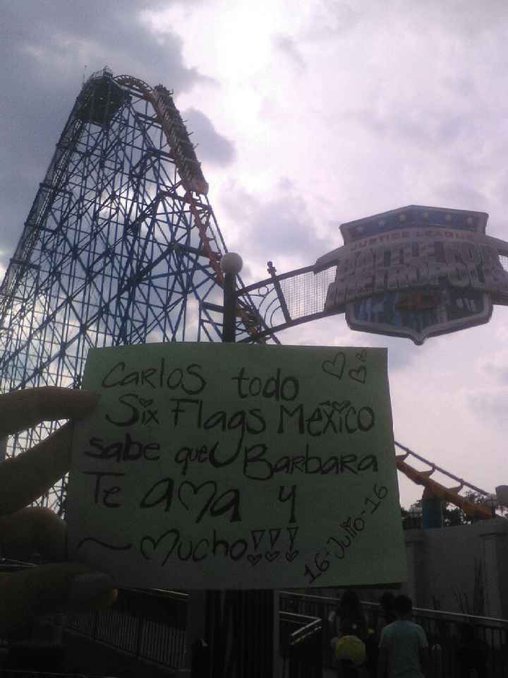 Cartelitos de amor de six flags méxico - 1