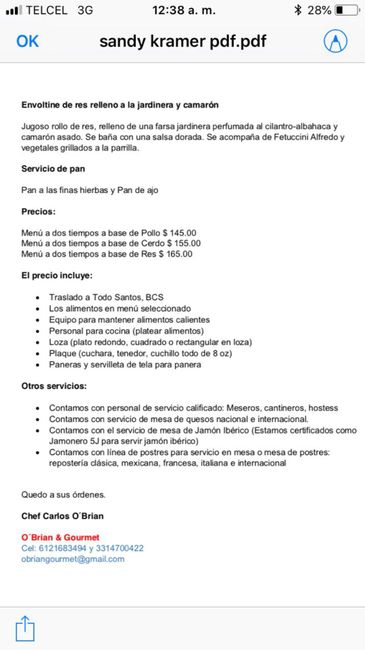 Opciones de menú - 2