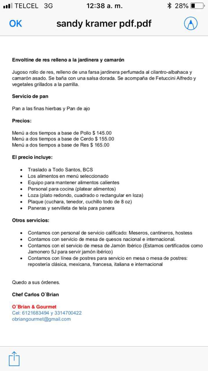 Opciones de menú - 2