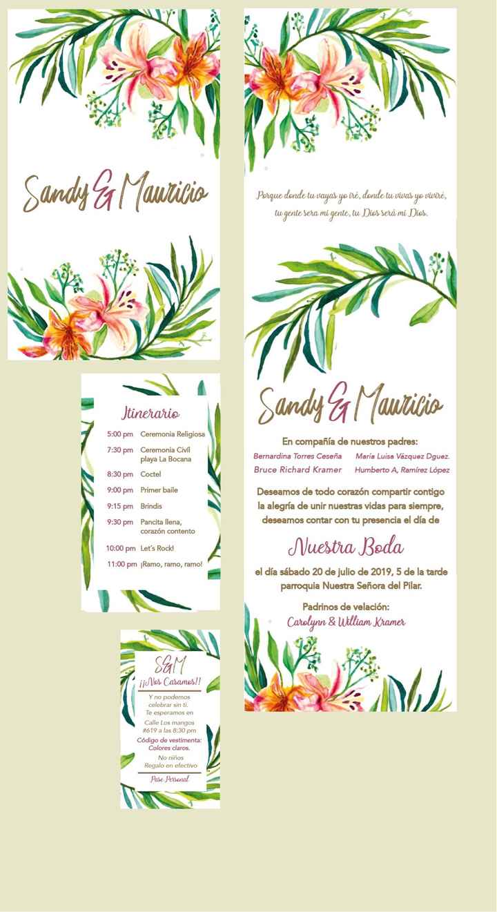 Invitaciones 🌴🌺 - 1