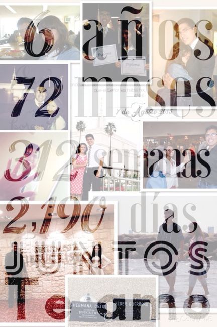 7 de mayo! collage de 6 aniversario - 1