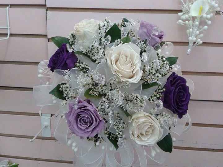 Ramos de novia morado - 2