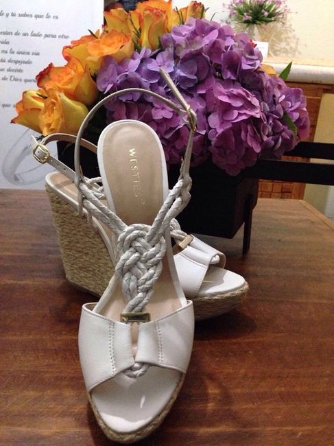 ¿Cuánto miden los tacones de tus zapatos de novia? - 1