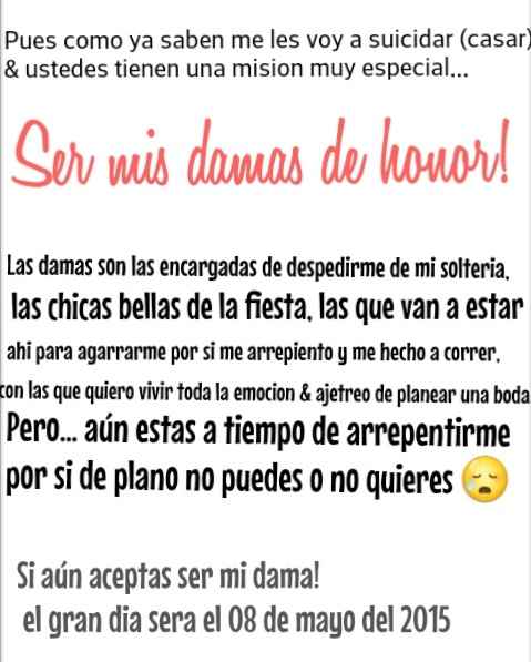 Mis invitaciones para damas👰🙅 - 3