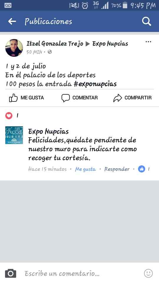 Me gane cortesías en expo nupcias - 1